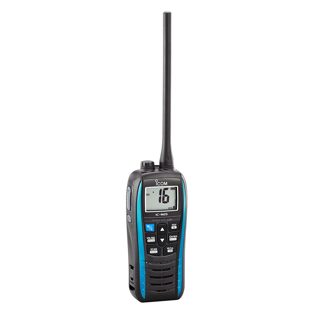 Icom M25-51 M25 Floating Handheld Vhf Marine Radio 5W Blue Image 1