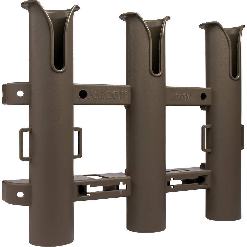 Sea-Dog Triple Threat Three Pole Rod Holder - Flat Dark Earth (325034-1) Image 1