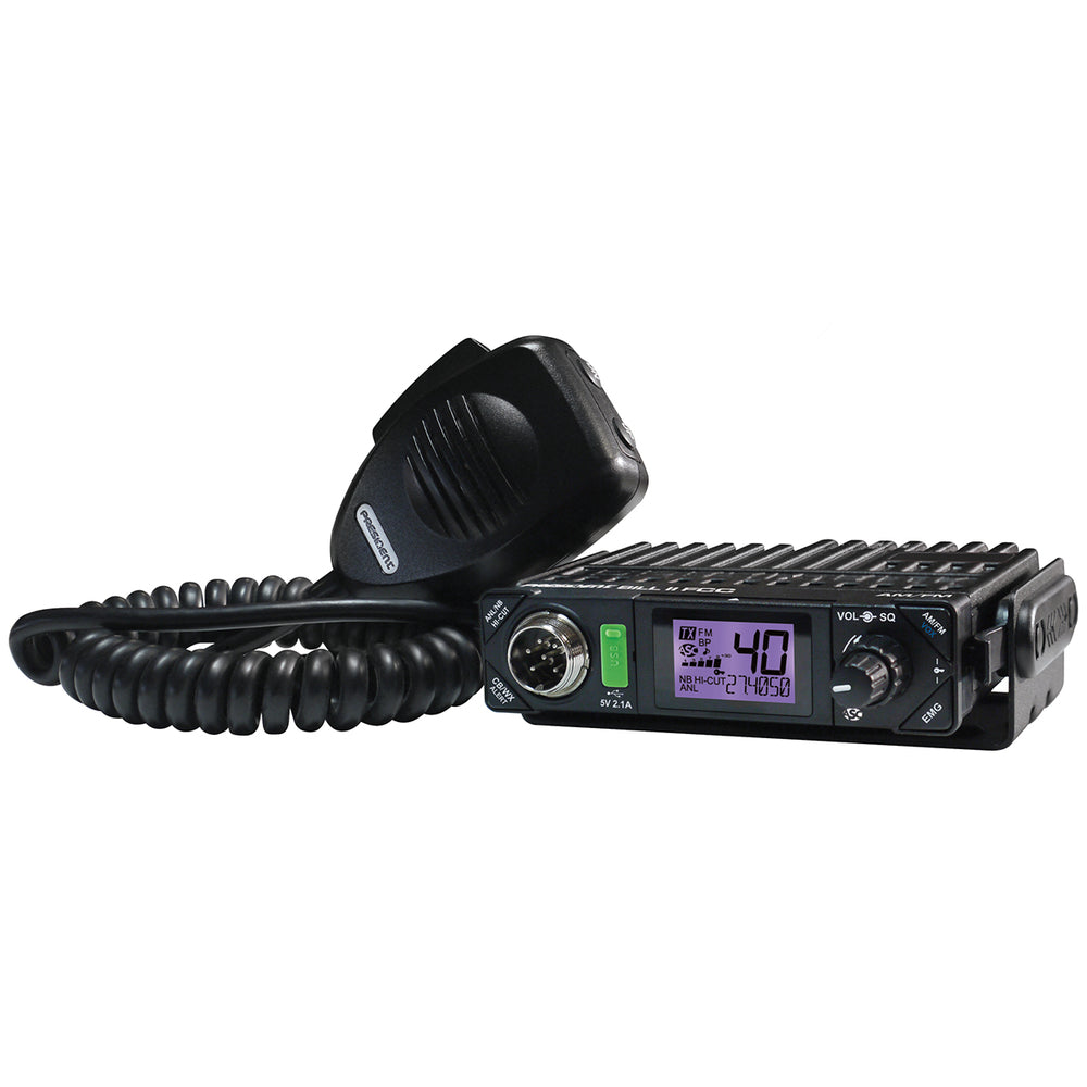 President Electronics BILLII Ultra Compact Am Fm Cb Radio Image 1