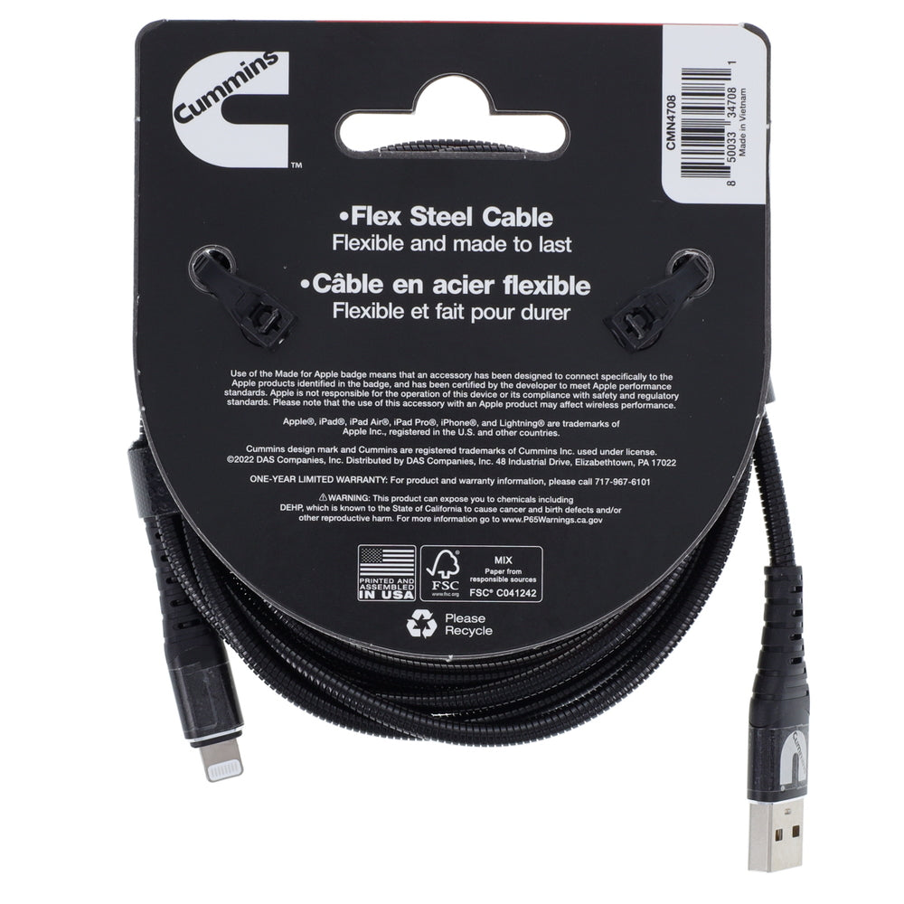 Cummins CMN4708 Lightning To Usb Cable Mfi-Certified