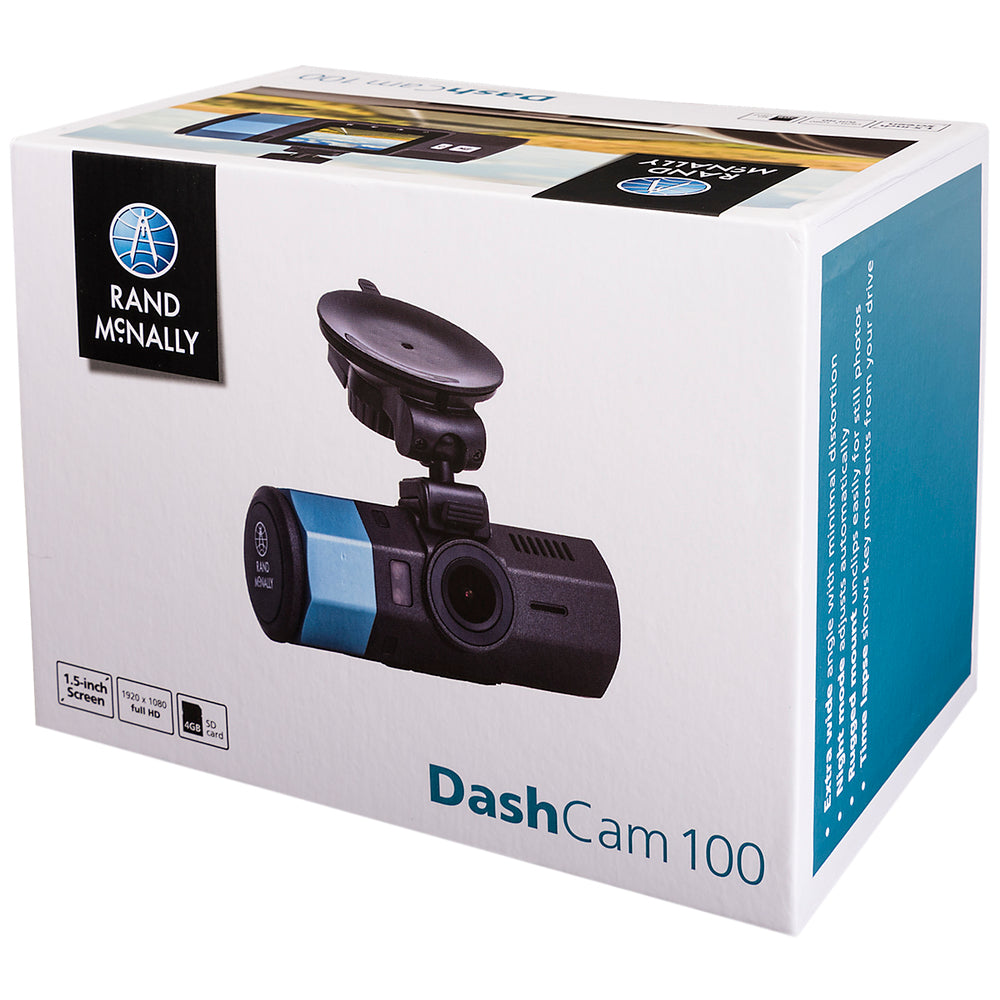 Rand McNally DASH100 Dash Cam - G Sensor, Built-In Screen, SD Card