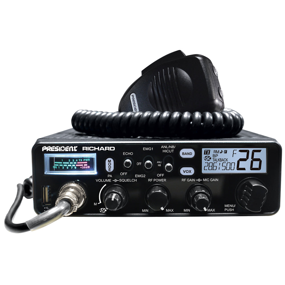 President RICHARD 50 WATT PEP AM/FM 10 METER TRANSCEIVER CONTINUOUS SCANNING 7 Image 1