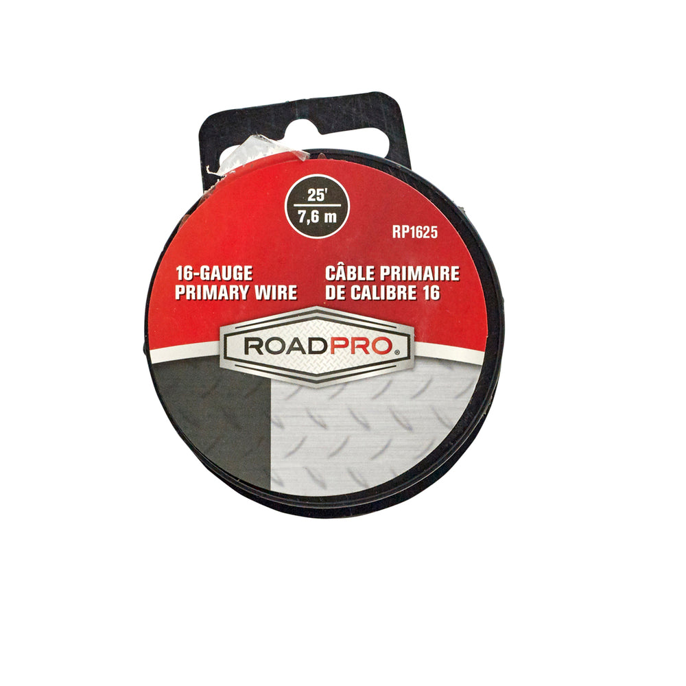 RoadPro RP1625 Primary Wire 16Ga/25' Spooled/Asst