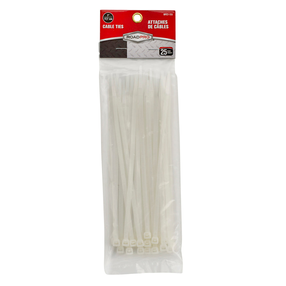 RoadPro RPCT-725 Cable Ties 7 .In 25/Pk