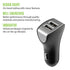 ROVE RV01111 Dual Port Usb Car Charger 24W 12-Volt 2-Port Adapter