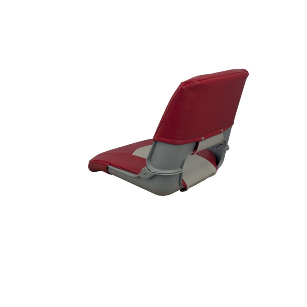 Springfield Marine Skipper Seat - Fold Down Grey/Red Standard 1061018