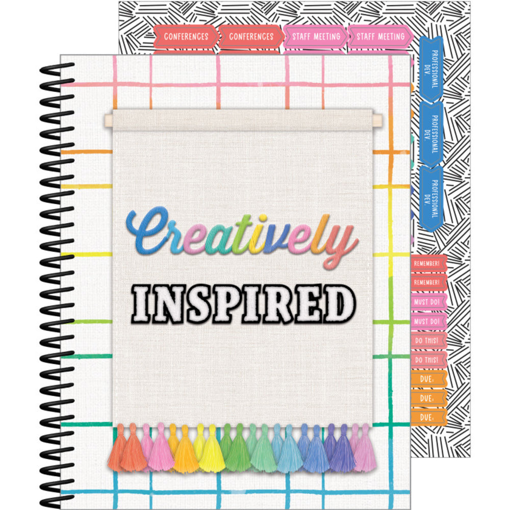 CARSON DELLOSA EDUCATION CD-105049 Creatively Inspired Teacher Planner Image 1