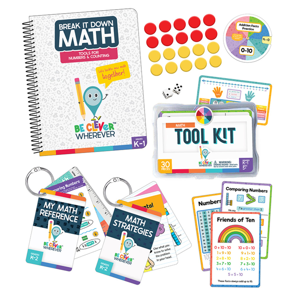 Carson Dellosa CD-145325 Math Student Bundle Grade 1 - Math Manipulatives & Resource Book Image 1