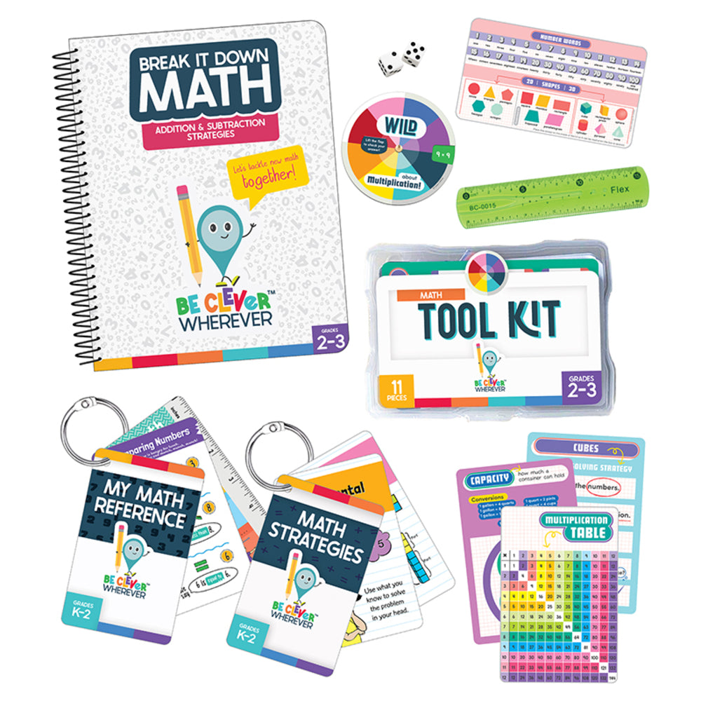 Carson Dellosa CD-145326 Math Student Bundle Grade 2 - Addition & Subtraction Strategies, Math Manipulatives Image 1