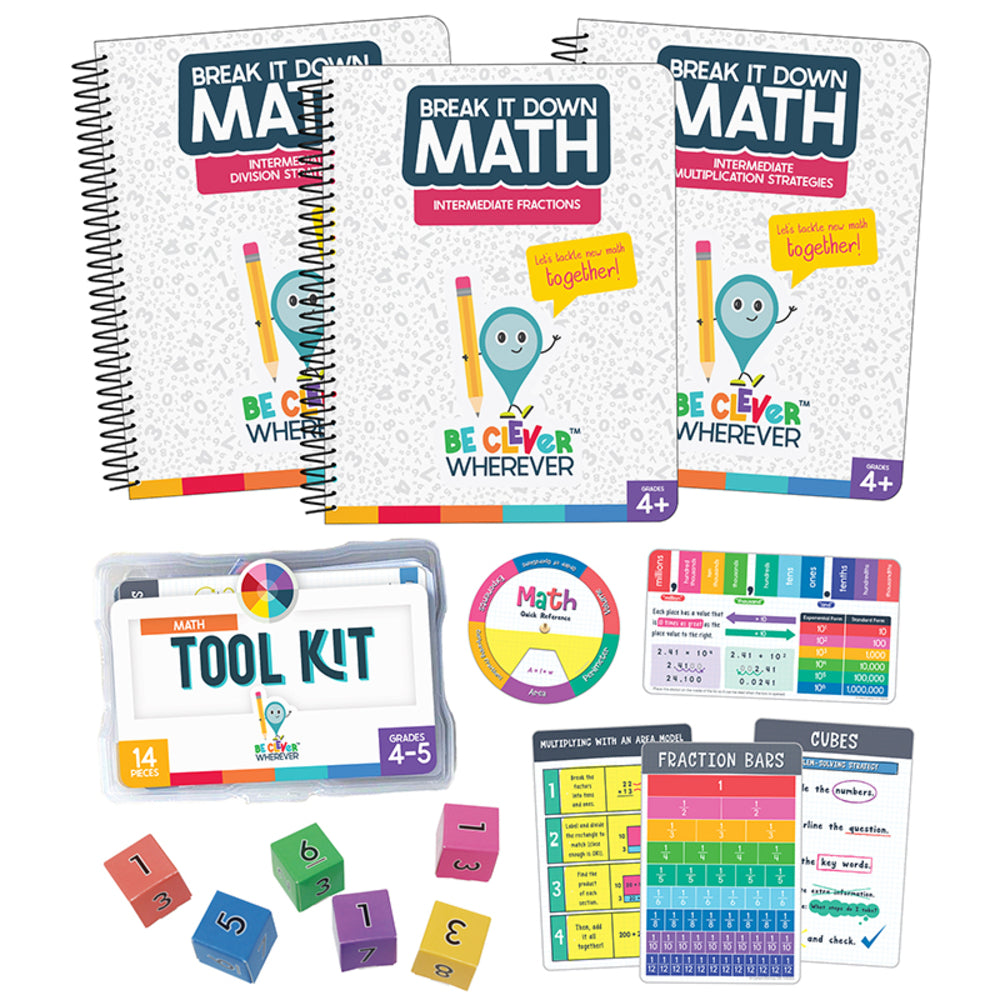 Carson Dellosa CD-145328 Math Student Bundle Grade 4 - Manipulatives & Resource Books Image 1