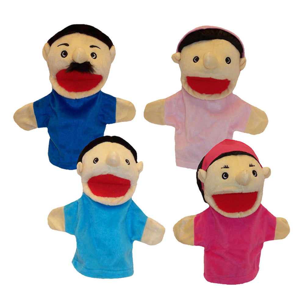 GET READY KIDS MTB370 Hispanic Family Puppets Image 1