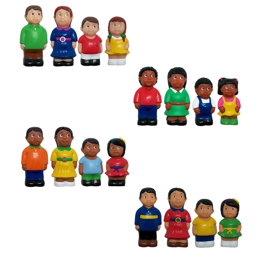 Get Ready Kids MTB624 Ethnic Family Figures Set of 16 Image 1