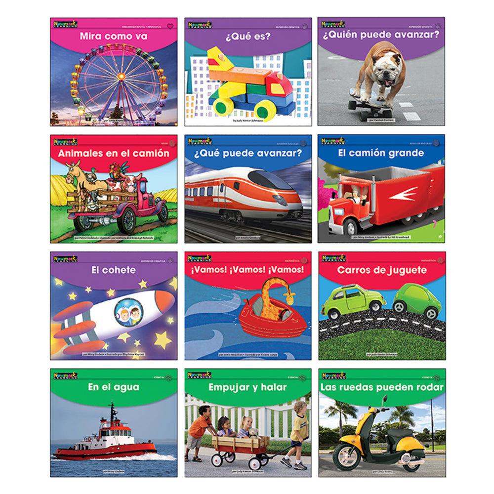 NEWMARK LEARNING NL-6210 Early Rising Readers Transportation Theme Set Spanish Image 1