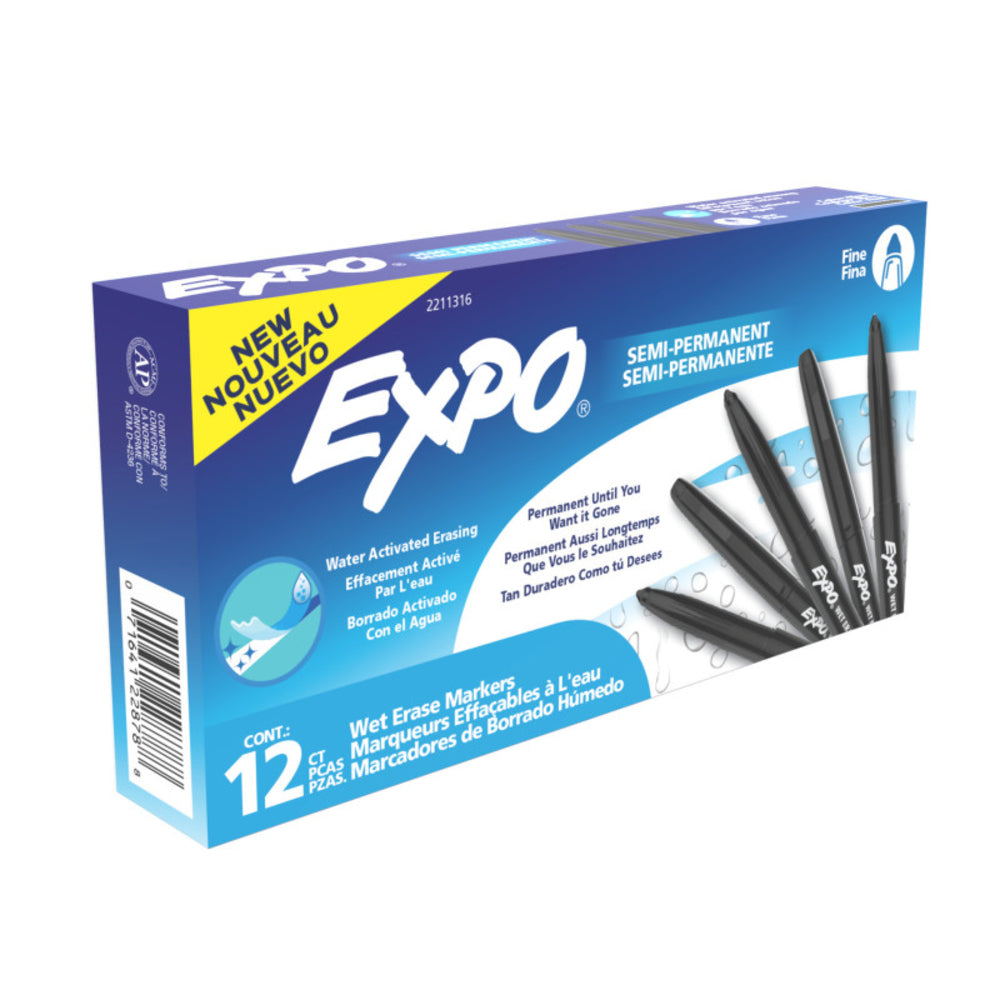 Newell SAN2211316 Vis-A-Vis Wet Erase Markers Fine Image 1