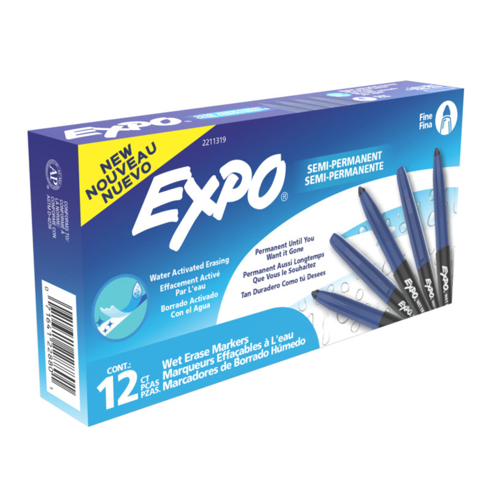 Newell Brands SAN2211319 Wet Erase Markers Fine - Vibrant Colors Image 1