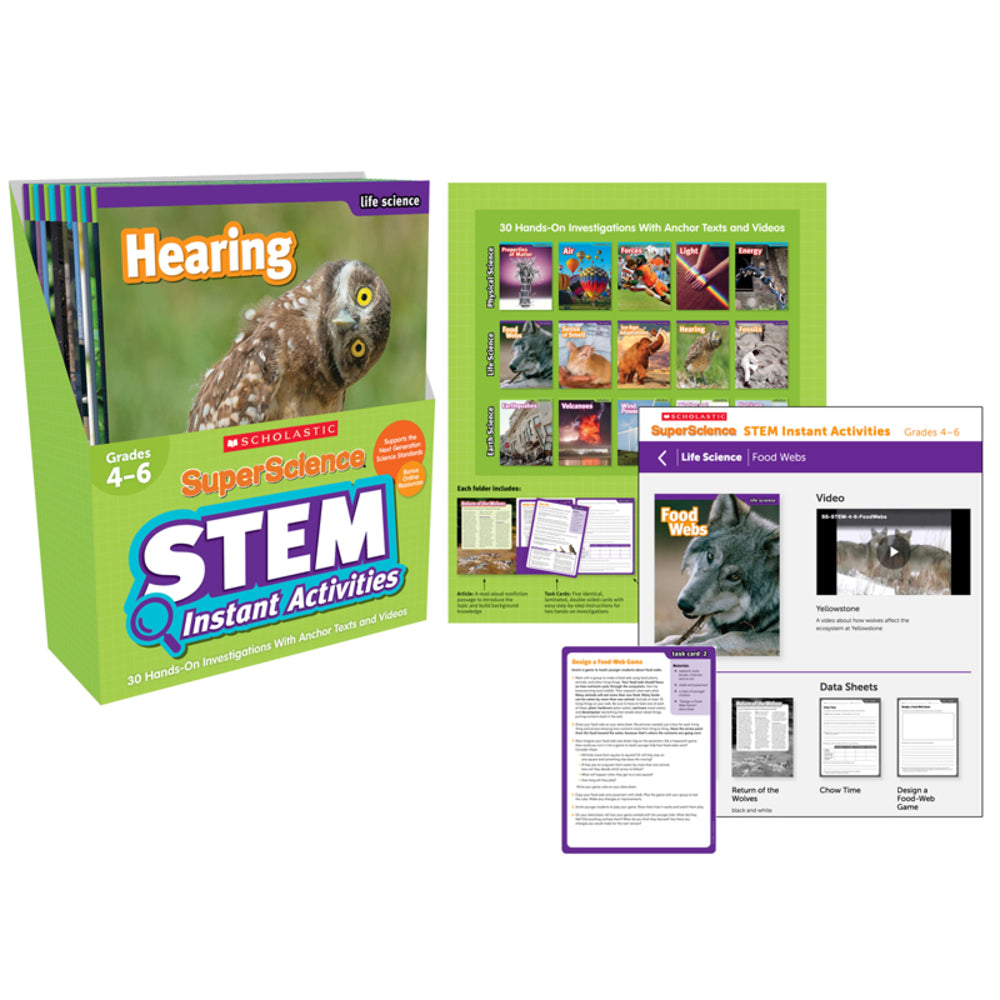 SCHOLASTIC TEACHING RESOURCES SC-809901 Superscience Stem Instant Activities Image 1