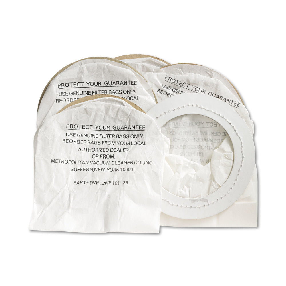 Metropolitan Vacuum Cleaner Co Dvp-26Rp 5Pk Disposable Replacement Bags