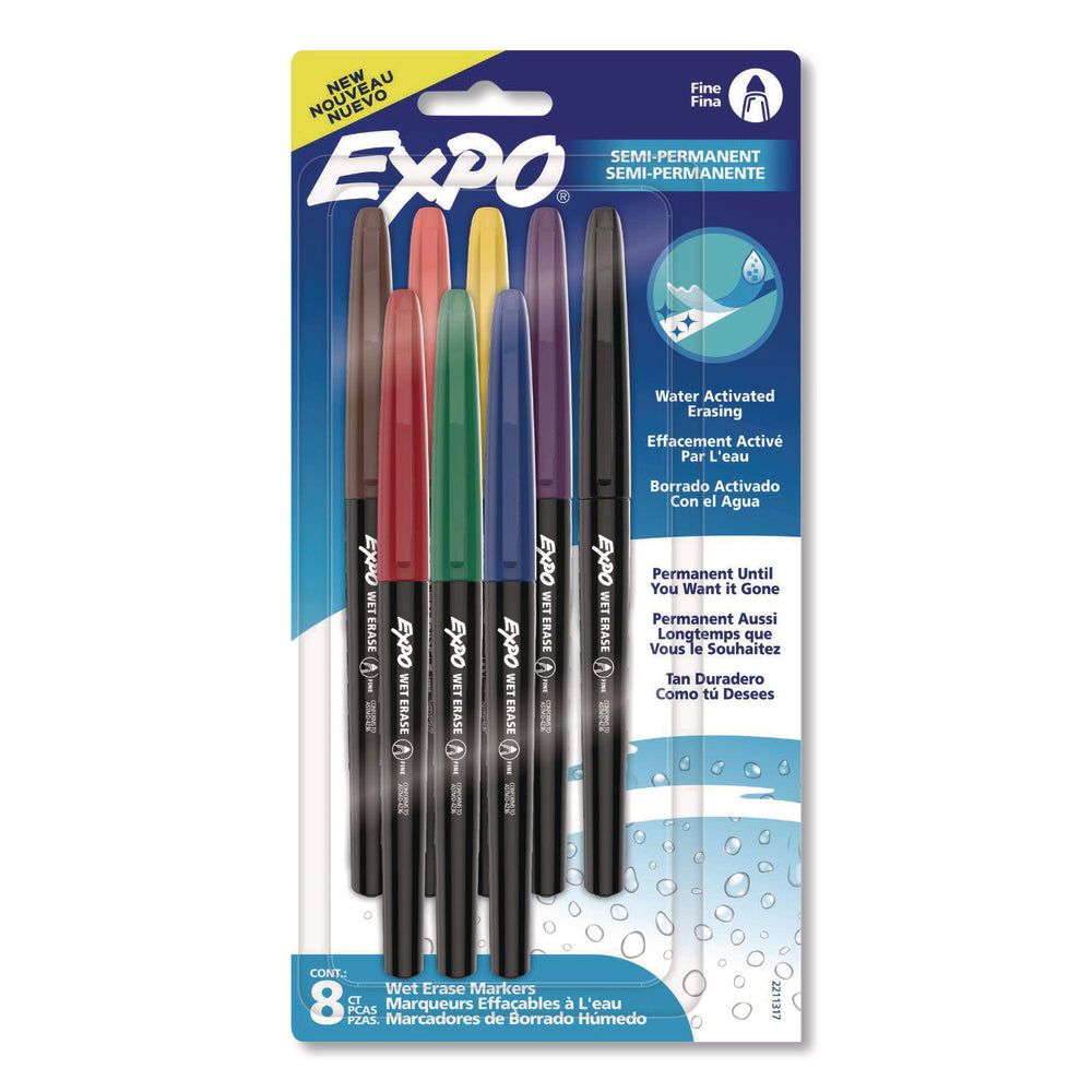 Newell SAN2211317 Wet Erase Markers Fine Vis-A-Vis Image 1
