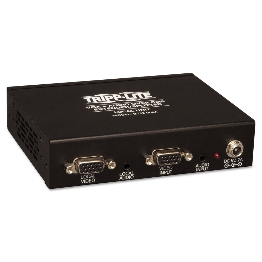 Tripp Lite B132-004A-2 VGA Audio over Cat5 Cat6 Extender - 4-Port Image 1