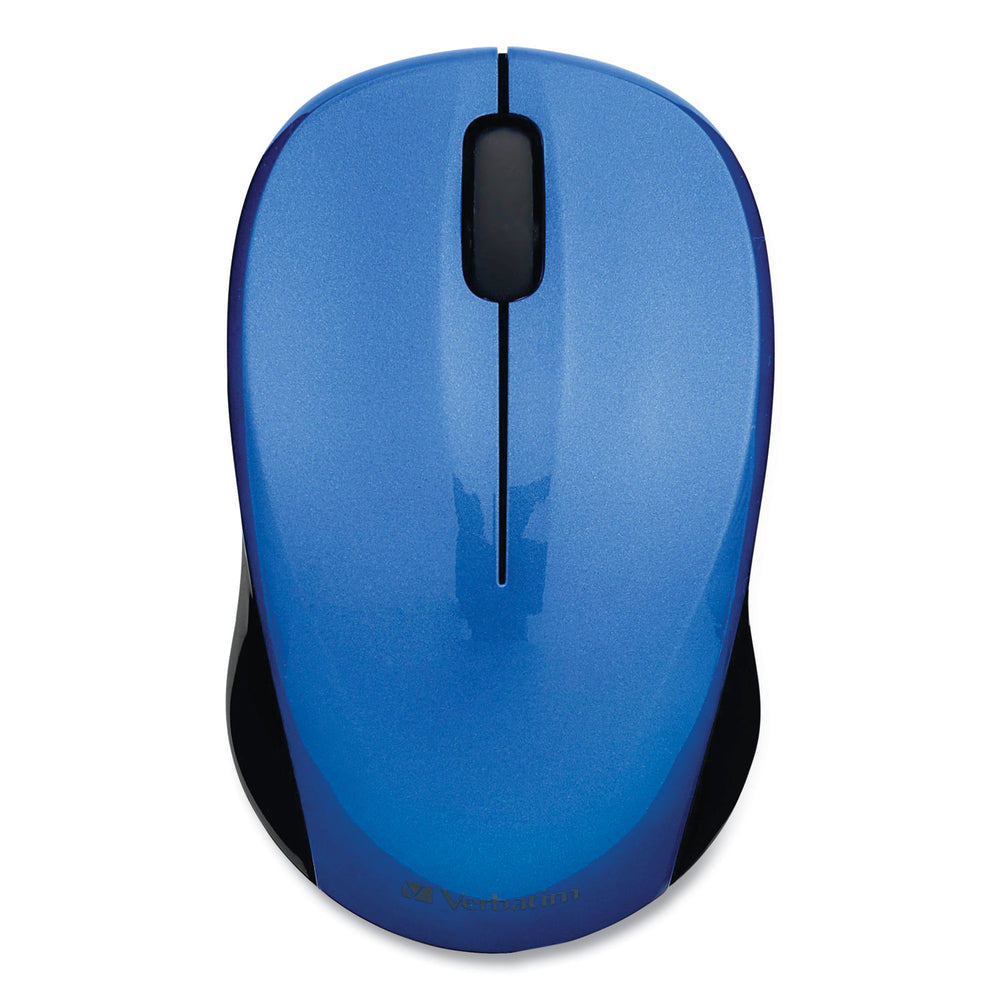 Silent Wireless Blue LED Mouse, 2.4 GHz, 32.8 ft Range, Left