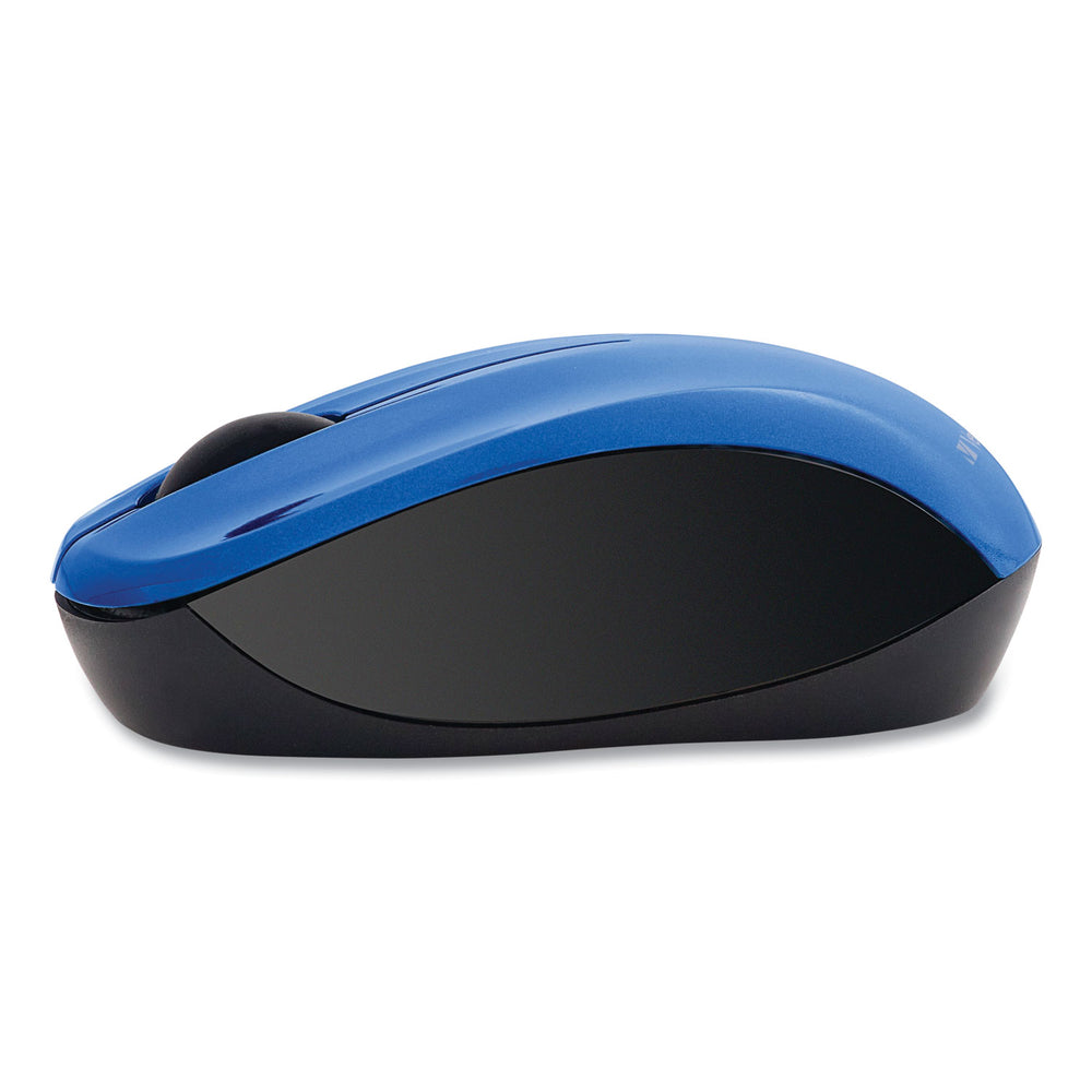 Silent Wireless Blue LED Mouse, 2.4 GHz, 32.8 ft Range, Left