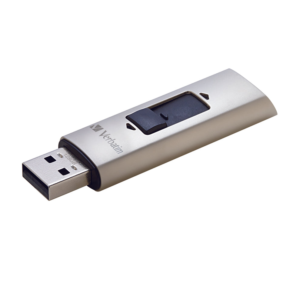 Verbatim Americas Llc 47690 128Gb Store N Go Vx400 Usb 3.0 Flash Drive-Silver Image 1