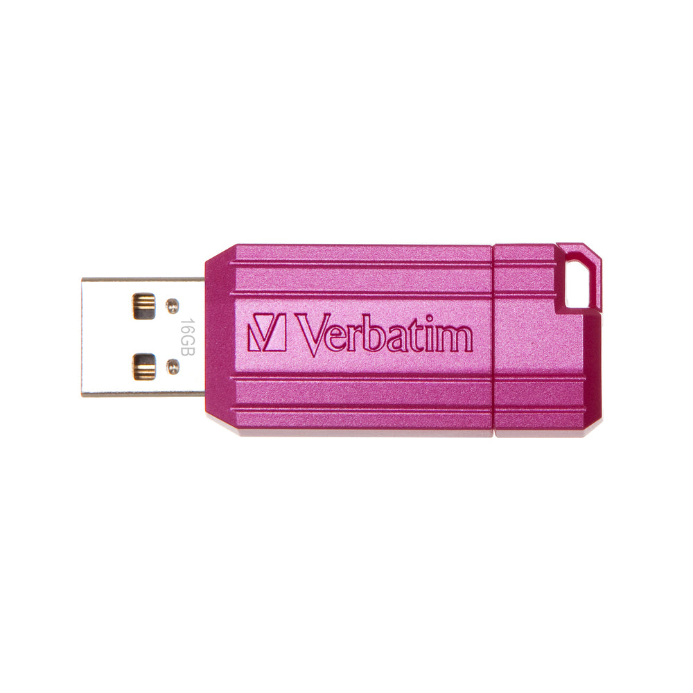 Verbatim Storage Media 49067 Store Pinnstripe Usb Flash Drive 16Gb Pink49067