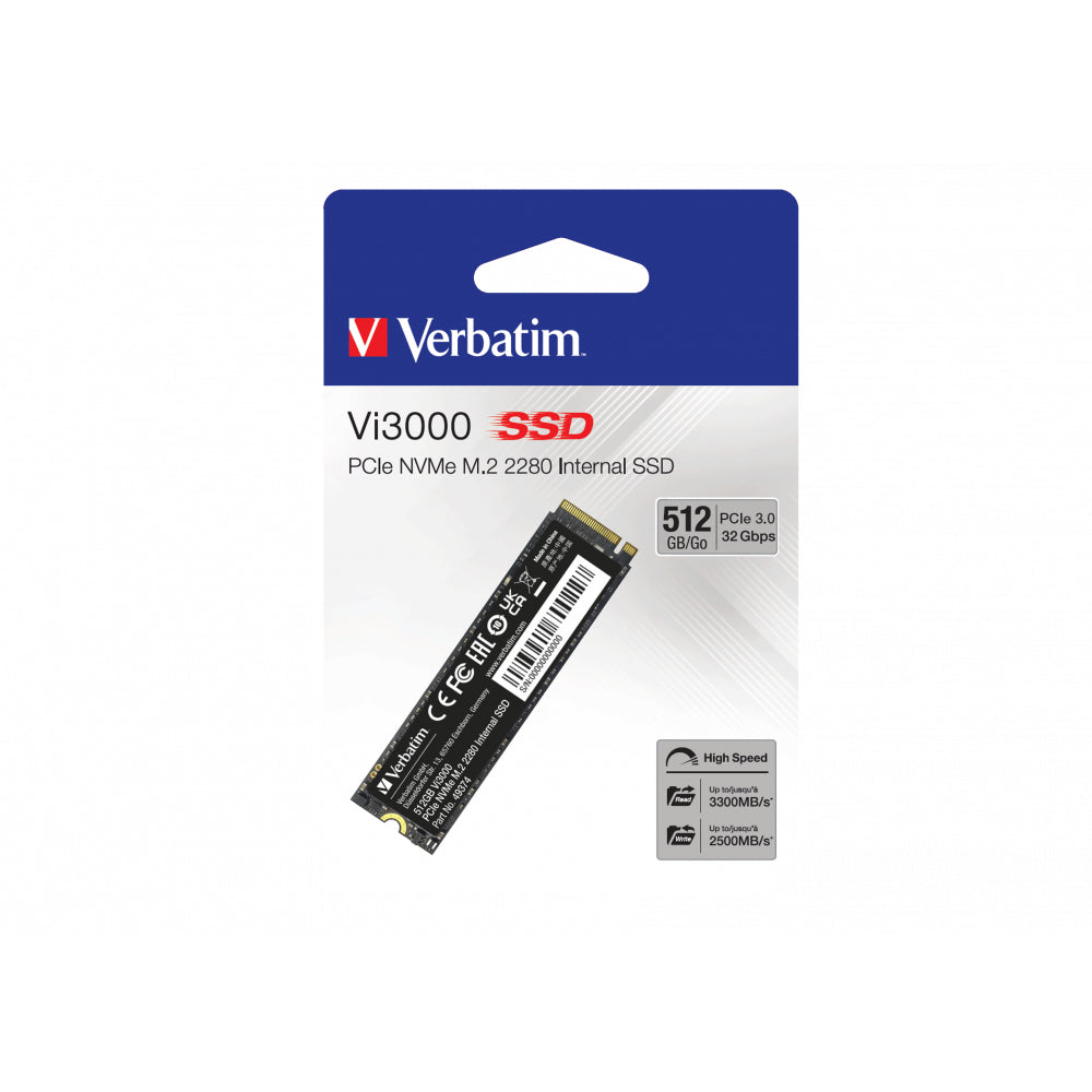 Verbatim 512GB Vi3000 NVMe M.2 SSD