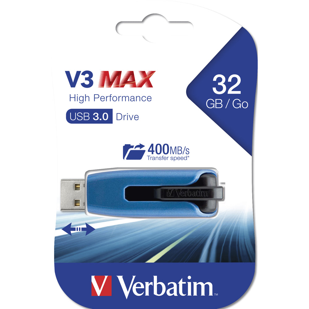 Verbatim 49806 Store 'N' Go V3 Max Usb Flash Drive 32Gb 3.0 Blue