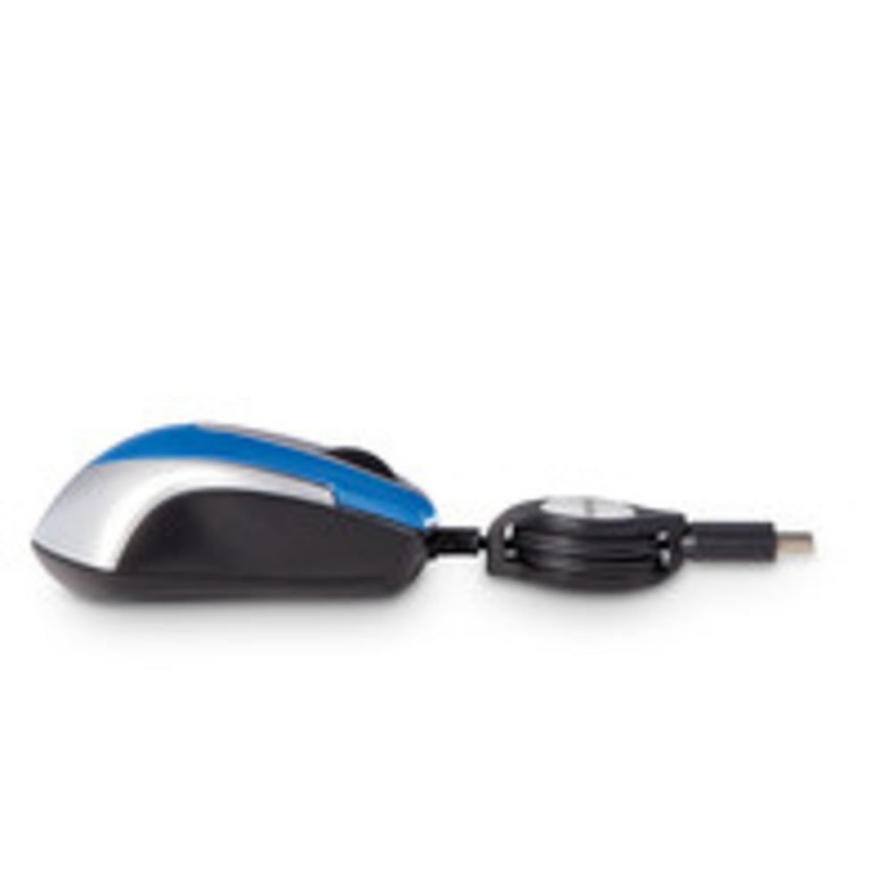 Verbatim 70237 Mini Optical Travel Mouse USB-C Blue Corded - USB-C Storage Media