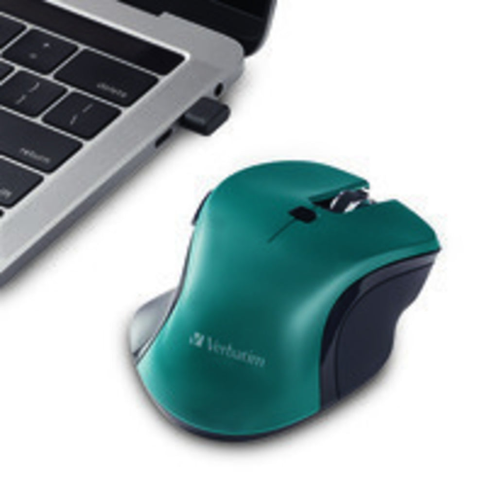 Verbatim Americas Llc 70247 Usb-C Wireless Blue Led Mouse-Teal