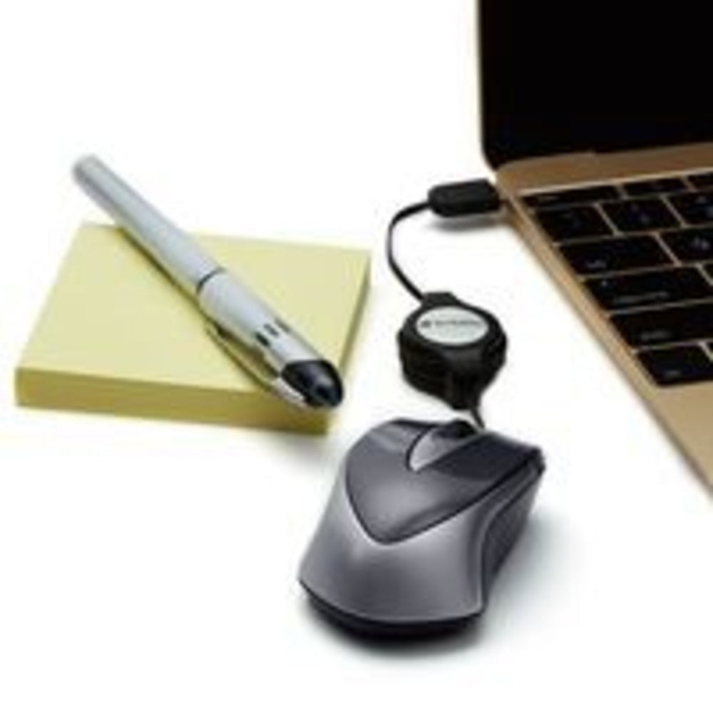 Verbatim 99235 Mini Travel Optical Mouse Usb-C Devices Black