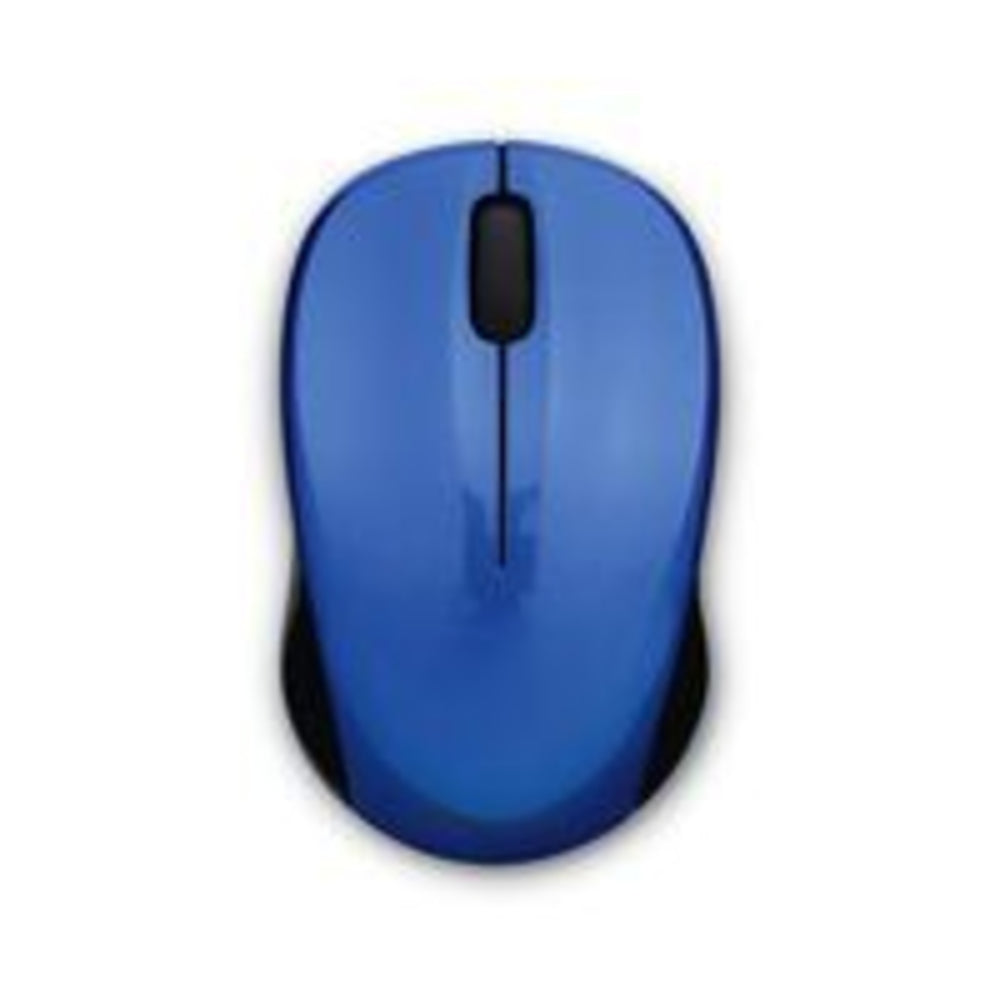 Silent Wireless Blue LED Mouse, 2.4 GHz, 32.8 ft Range, Left