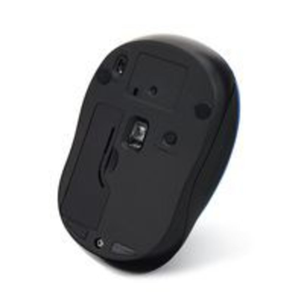 Silent Wireless Blue LED Mouse, 2.4 GHz, 32.8 ft Range, Left