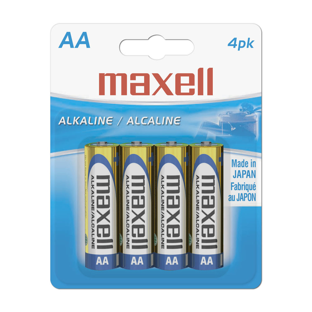 Maxell 723465 AA Alkaline Batteries 4-Pack Image 1