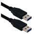 Qvs Cc2229C-10Bk 10Ft Usb 3.0/3.1 Typea Male To 5Gbps Black Cable Image 1