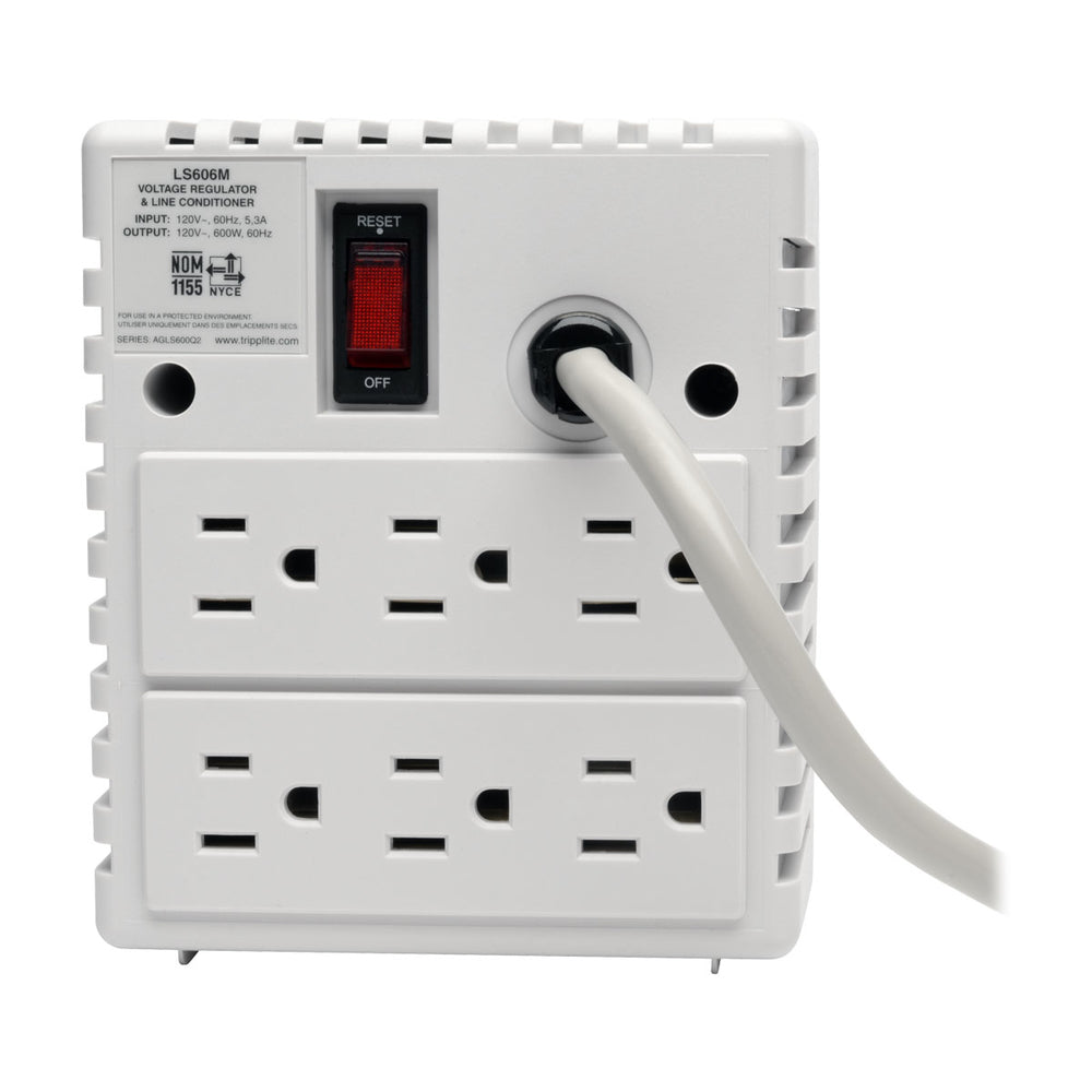 Tripp Lite Ls606M Line Conditioner 6 Outlet 6Ft Cord 720 Joules Avr 120V 600W 5