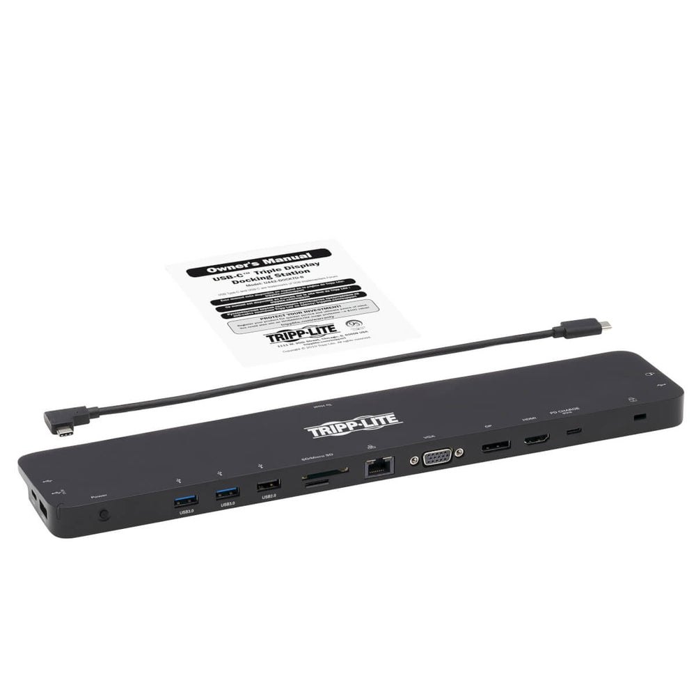 TRIPP LITE CABLES AND CONNECTI U442-DOCK7D-B Triple-Monitor USB C Dock Docking