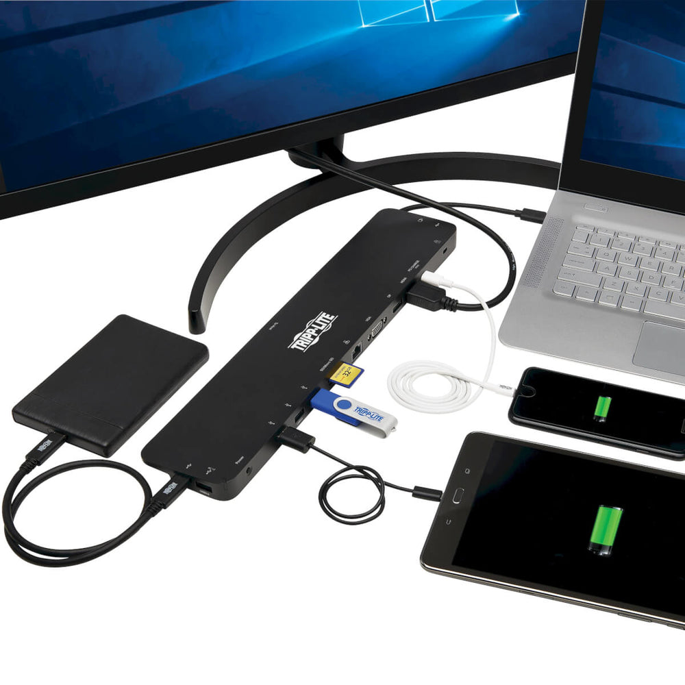 TRIPP LITE CABLES AND CONNECTI U442-DOCK7D-B Triple-Monitor USB C Dock Docking