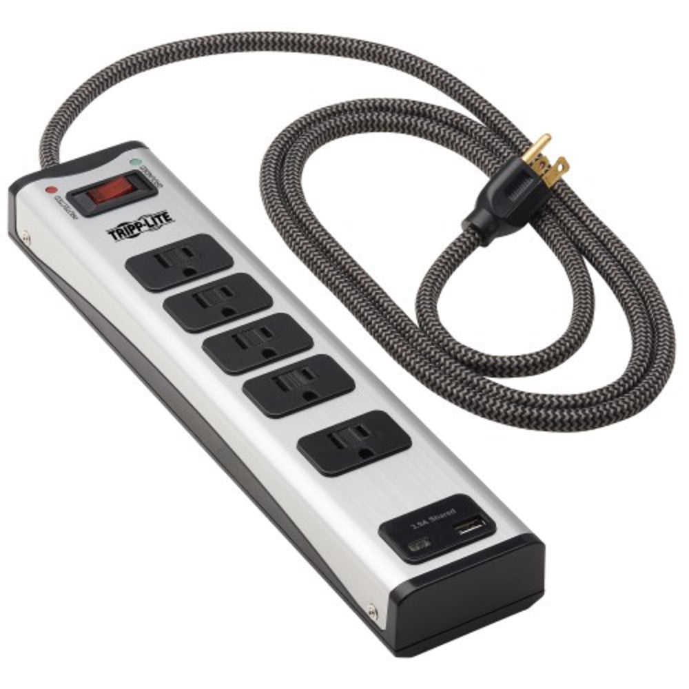 TRIPP LITE NON CABLES AND CONN TLM506USBC Surge Protector Power Strip 5-Outlet