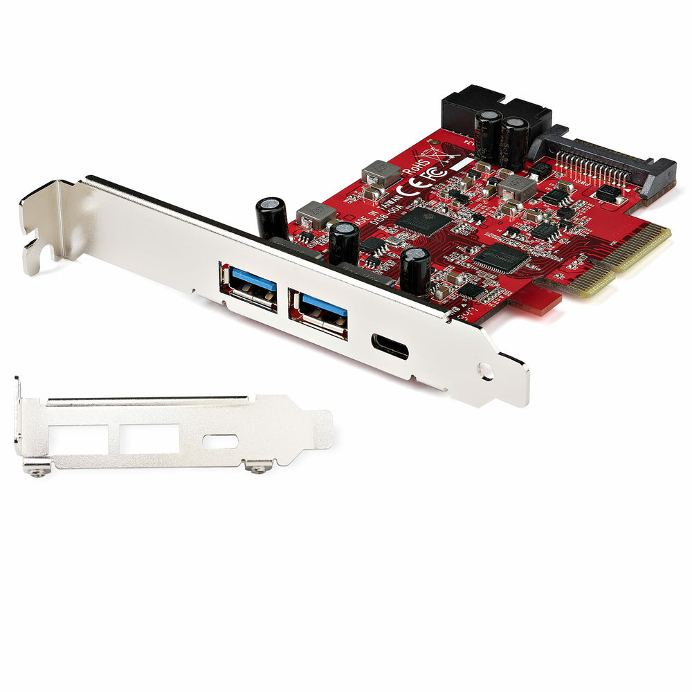 Startech.Com Pexusb312A1C1H 5Port Usb Pcie Card 10Gbps 2Xusb-A 1Xusb-C And Idc Image 1