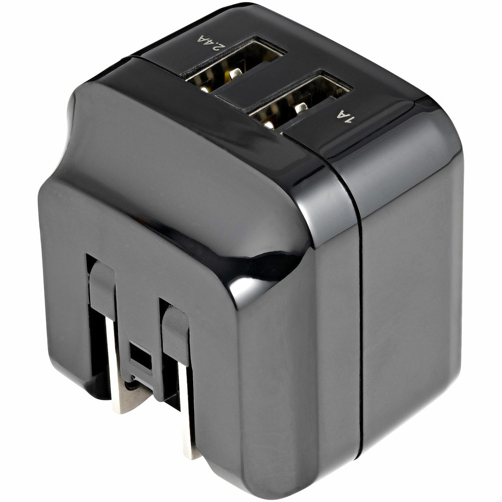 Startech.Com Usb2Pacubk 2 Port Usb Wall Charger 17W Hub 2.4A 1A Port Dual Usb-