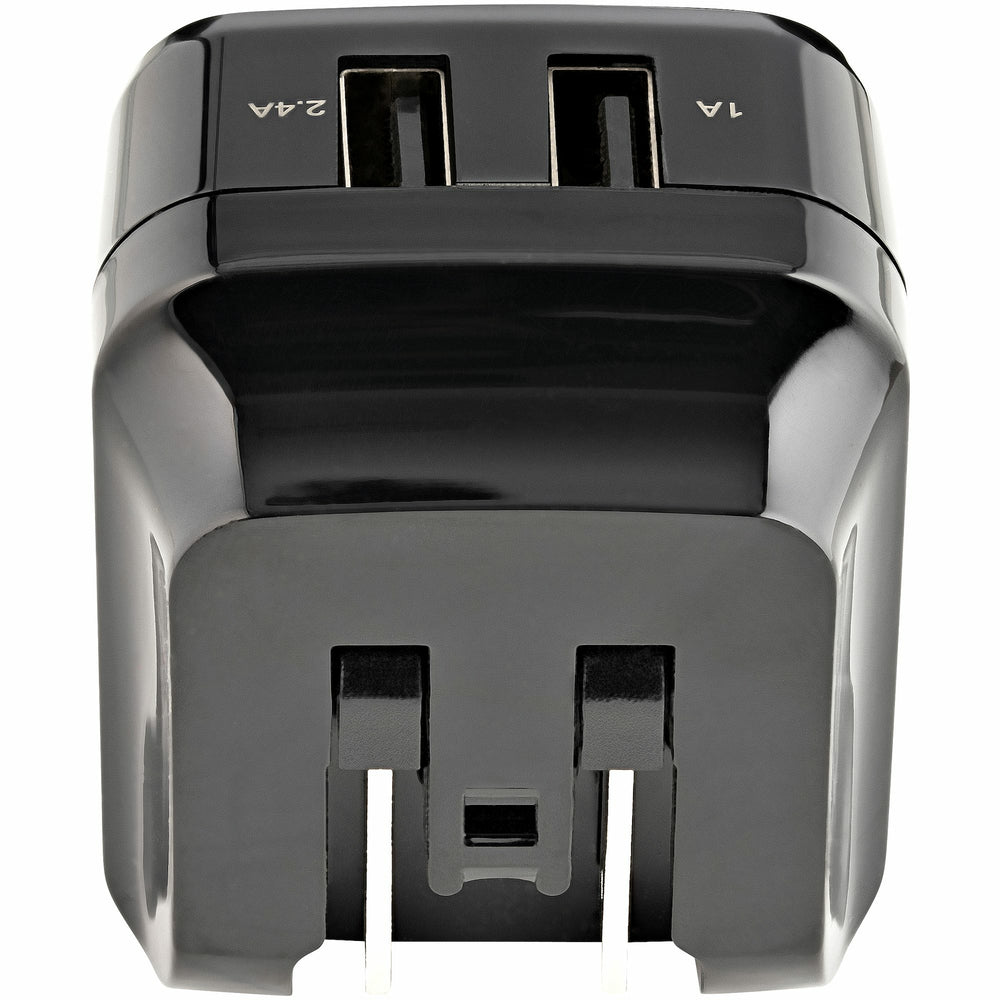 Startech.Com Usb2Pacubk 2 Port Usb Wall Charger 17W Hub 2.4A 1A Port Dual Usb-