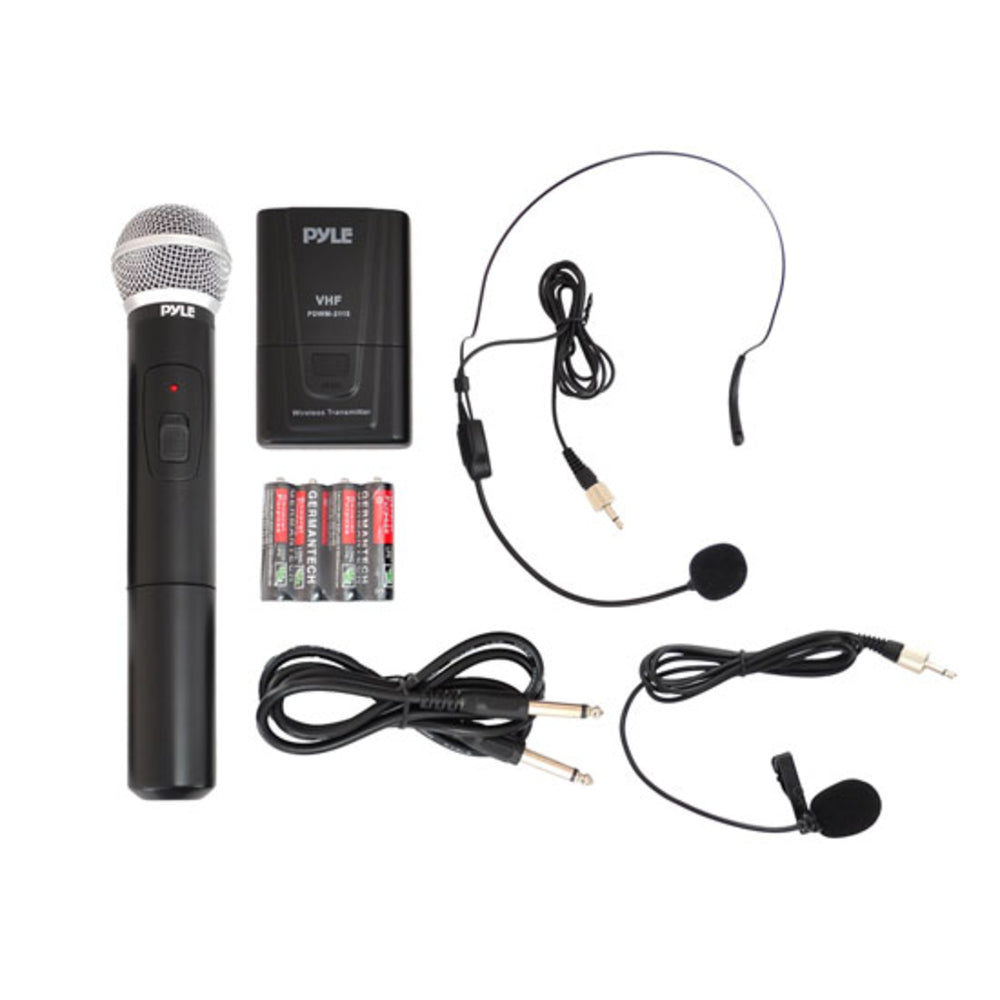 Pyle PDWM2115 VHF Wireless Microphone System with Volume Control