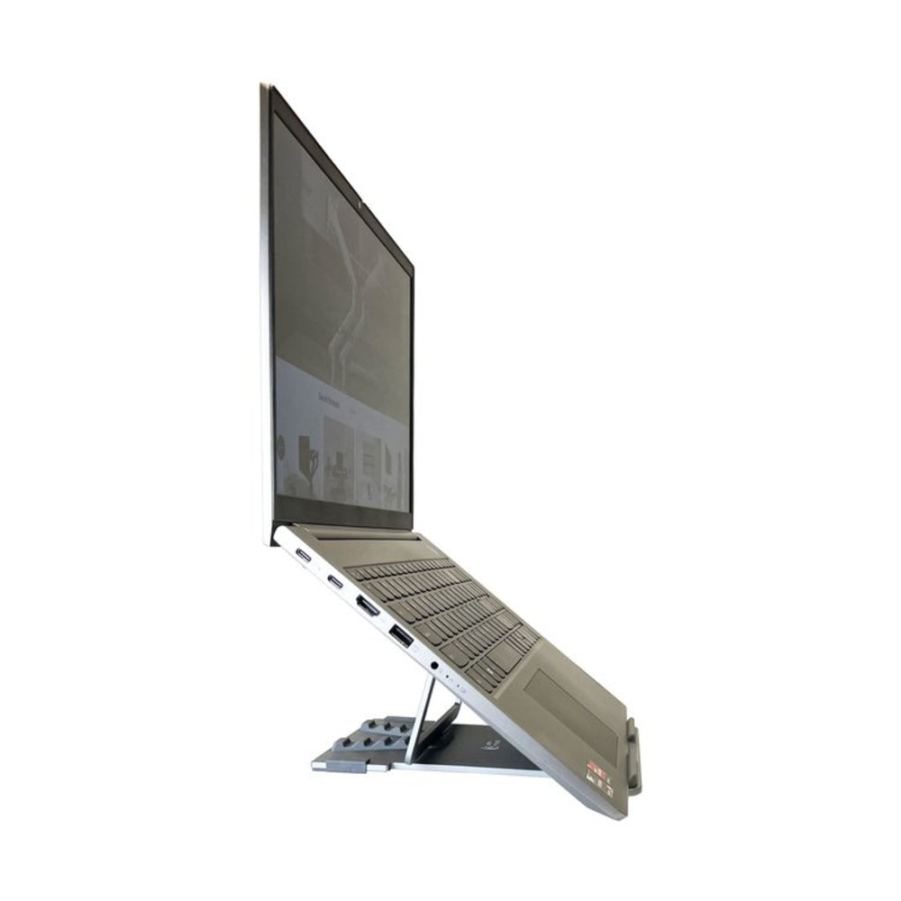 Amer Networks AMRNS01DG Laptop Stand Aluminum Foldable 15.6" Height Adjust