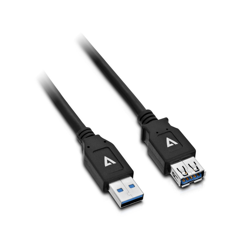 V7-Cables V7U3.0Ext-2M-Blk-1E Usb 3.2 Gen1 A Ext Cable 2M Blk Data Extension Image 1