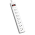 V7 SA0712W-9N6 7-Outlet Surge Protector 1050J 12ft Cord White Image 1