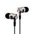 V7 Audio Ha111-3Nb Alum Stereo Earbuds Inline Mic 3.5Mm 1.2M Cable Silver Image 1