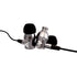 V7 Audio Ha111-3Nb Alum Stereo Earbuds Inline Mic 3.5Mm 1.2M Cable Silver