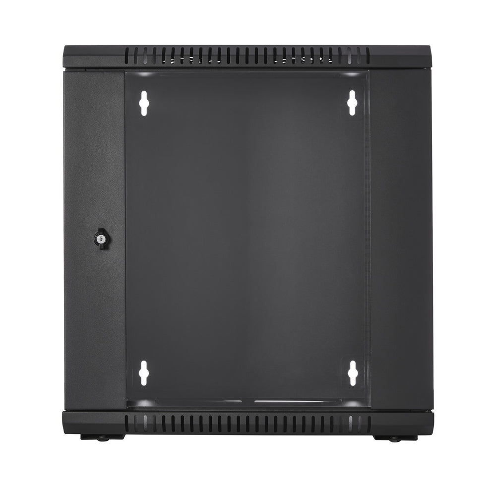 V7 Racks Rmwc12Ug450-1N 12U Rack Wall Mount Enclosure Locking Glass Doors 450Mm